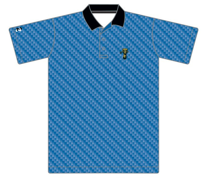 Classic Five Under  Rocker Polo in Blue Diamond