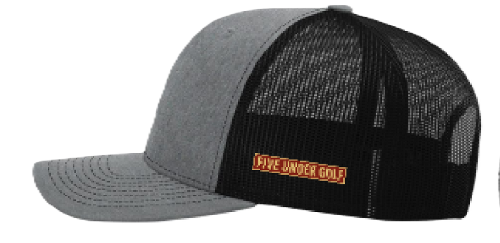 Ace Gray and Black Five Under Golf Cap