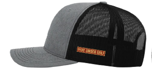 Ace Gray and Black Five Under Golf Cap
