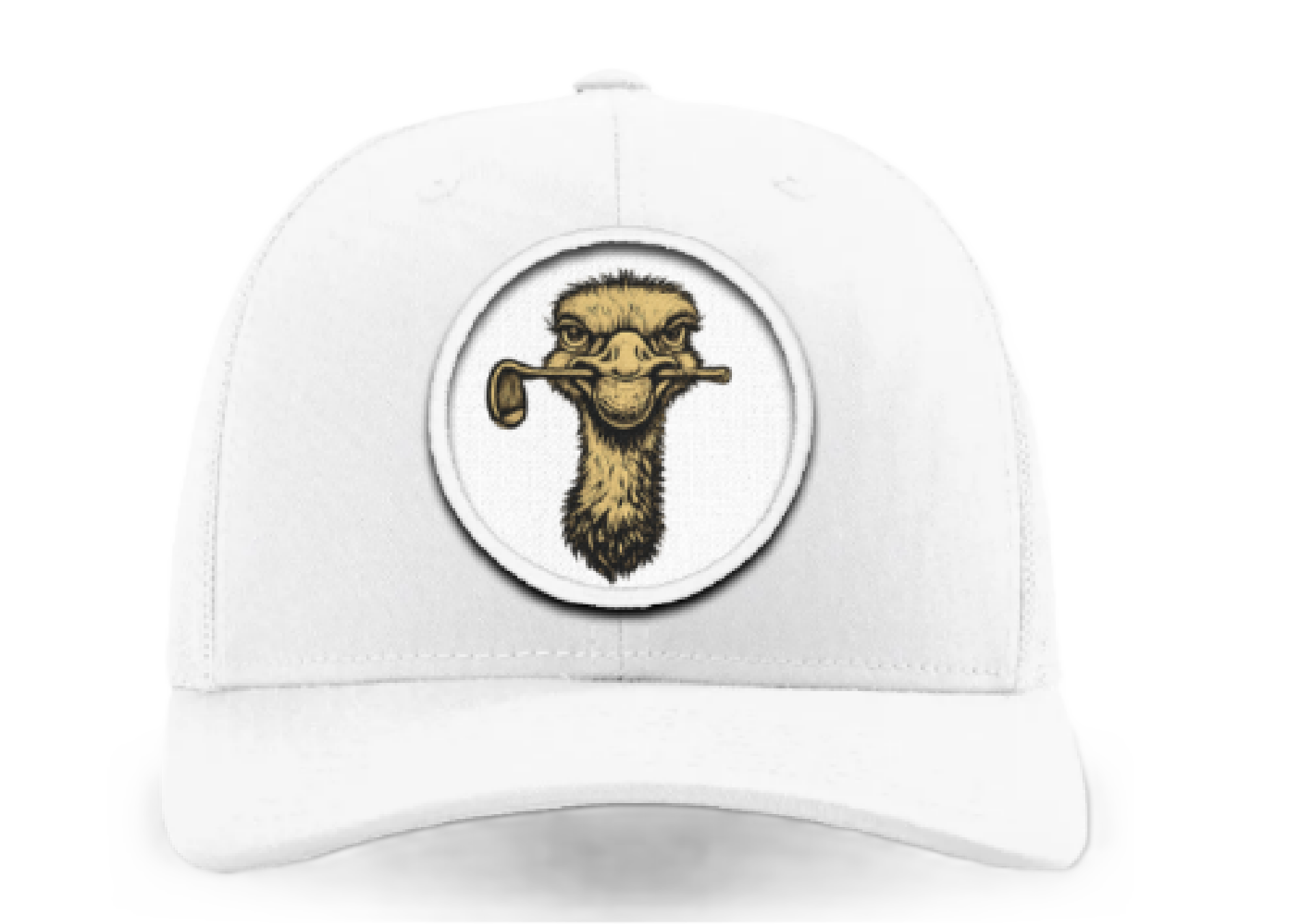Ace Five Under Golf All White Cap
