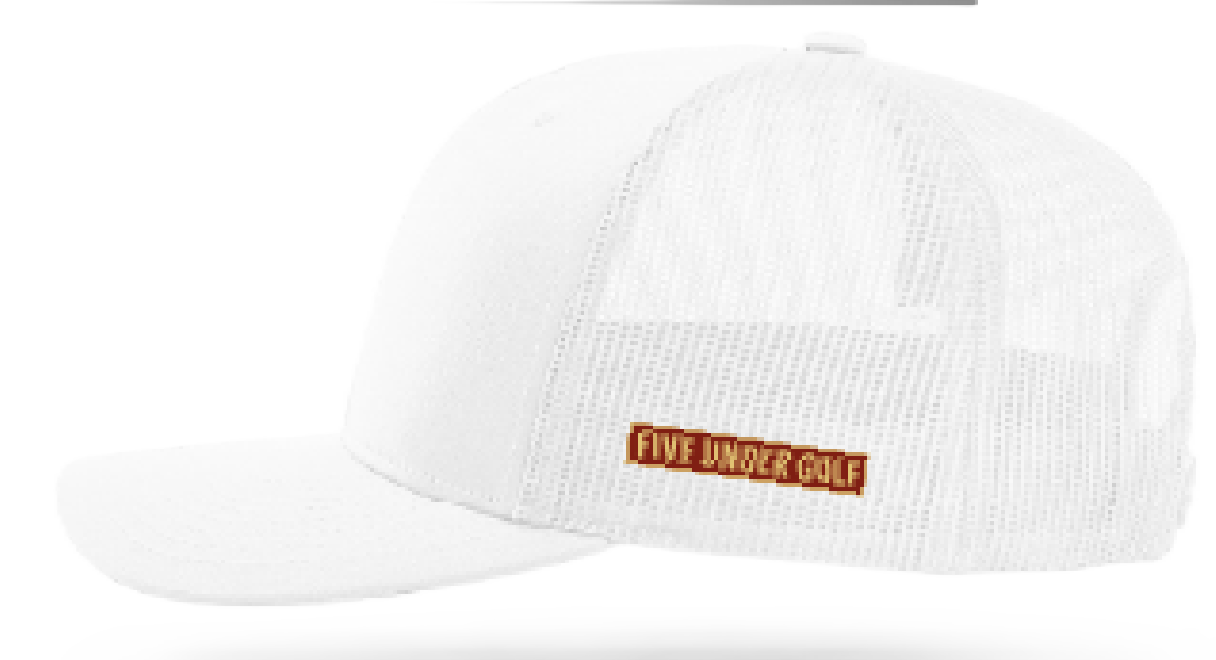 Five Under Golf Rocker Five Under Golf White Cap