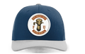 Full Rocker Five Under Golf Blue Top and Gray Grim Cap